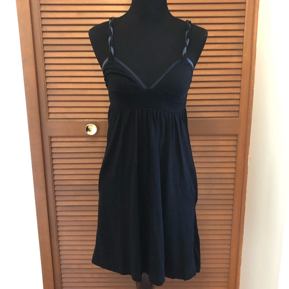 AX Armani Exchange Black braided strap dress S